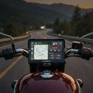 Sarkkart 7 Inch Display C7 Lite- Motorcycle Android Screen Full HD with Android auto/ Apple Carplay