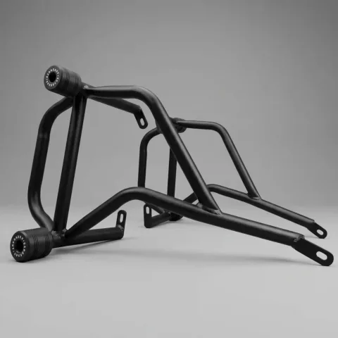 Royal Enfield Classic 650 Crash Guard with Sliders – Premium Heavy Duty Alloy Steel Engine Protection Frame (Black) Sarkkart