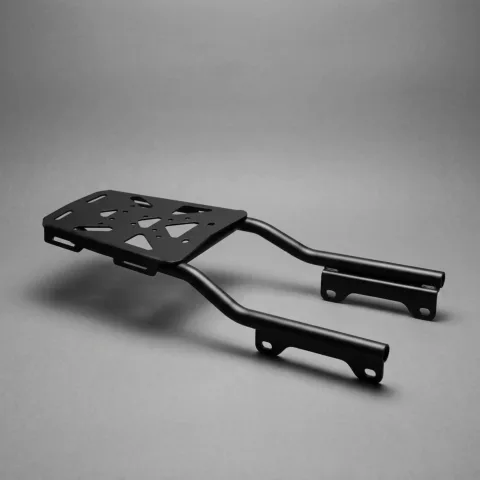 RE Shotgun 650 Top Rack with Backrest – Heavy Duty Rear Luggage Carrier with Cushioned Pillion Support (Black) Sarkkart