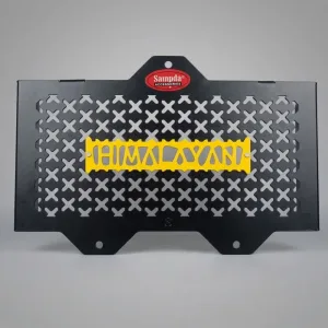 RE Himalayan 450 Radiator Guard – Heavy Duty Steel Frame Grill Protector with High Impact Protection (Yellow/Black) Sarkkart