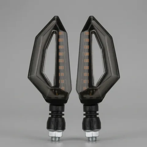 Universal D Type DRL LED Bike Indicator – Dual Color Running Light & Turn Signal for Motorcycles & Scooters