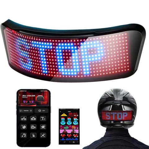 Smart LED Cycling Helmet with Rear Tail Light & Turn Signal Display