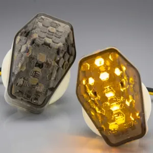 Universal Motorcycle LED Flush Mount Indicator Light – Waterproof Turn Signal Set