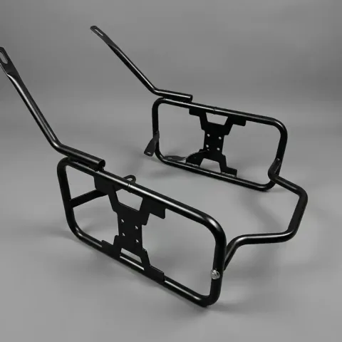 Compatible With BMW G 310 GS Saddle Stay – Heavy Duty Black Mild Steel Luggage Carrier Frame for Saddlebag Support & Touring Use