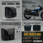 Universal motorcycle side saddle bag (4)